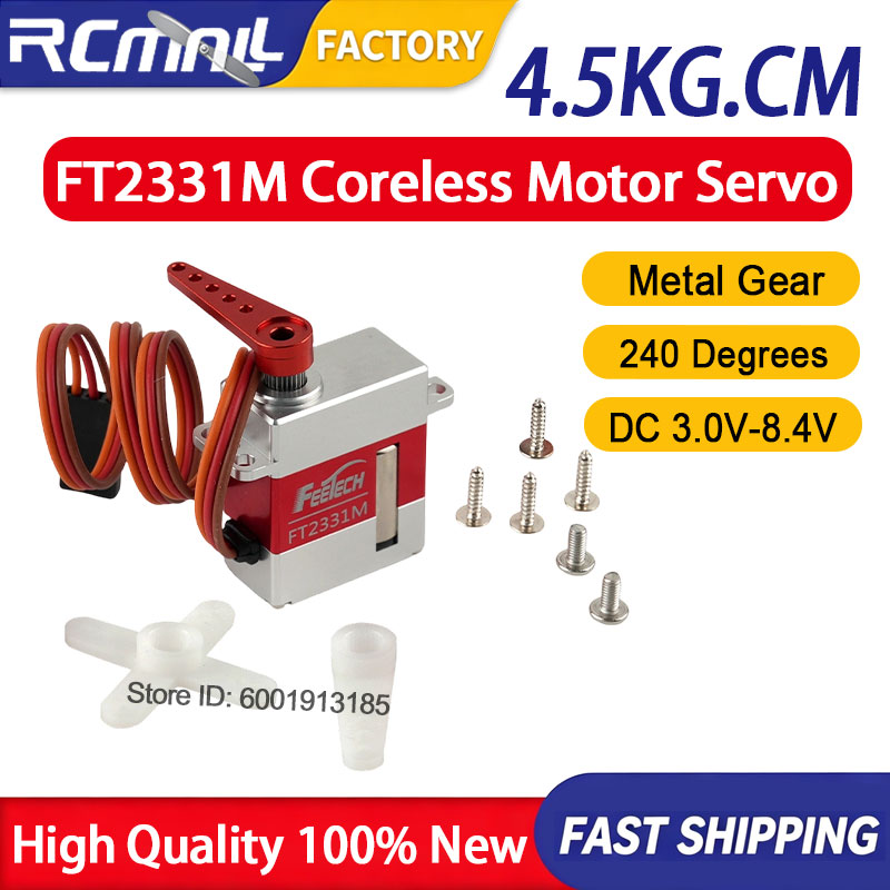 Robot Arm Metal - Micro Servo Digital FT2331M 4.5KG de