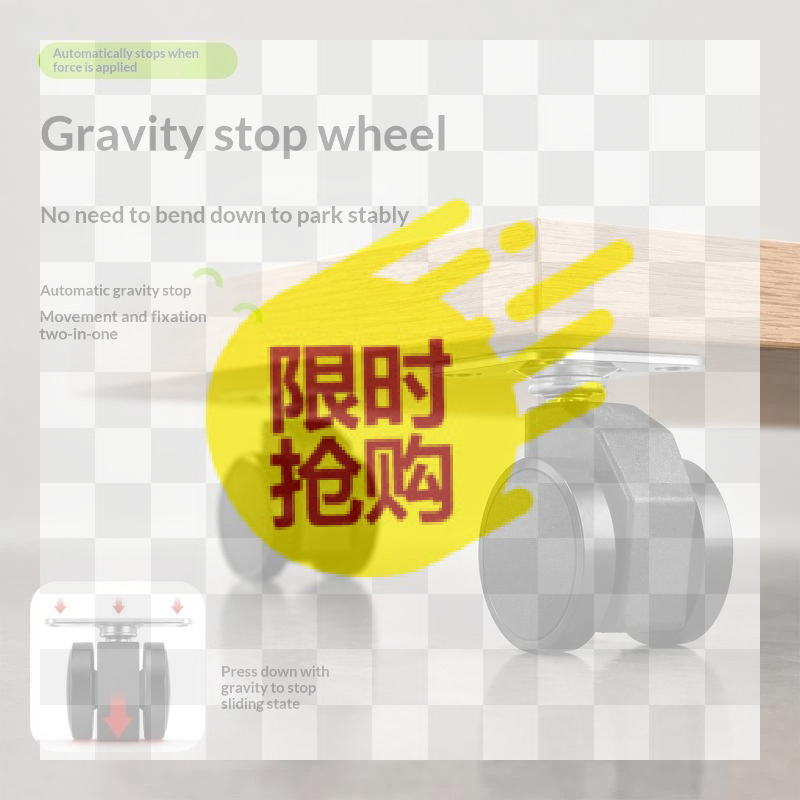 Caster Wheel - Rodízios com travamento automático por gravidade,