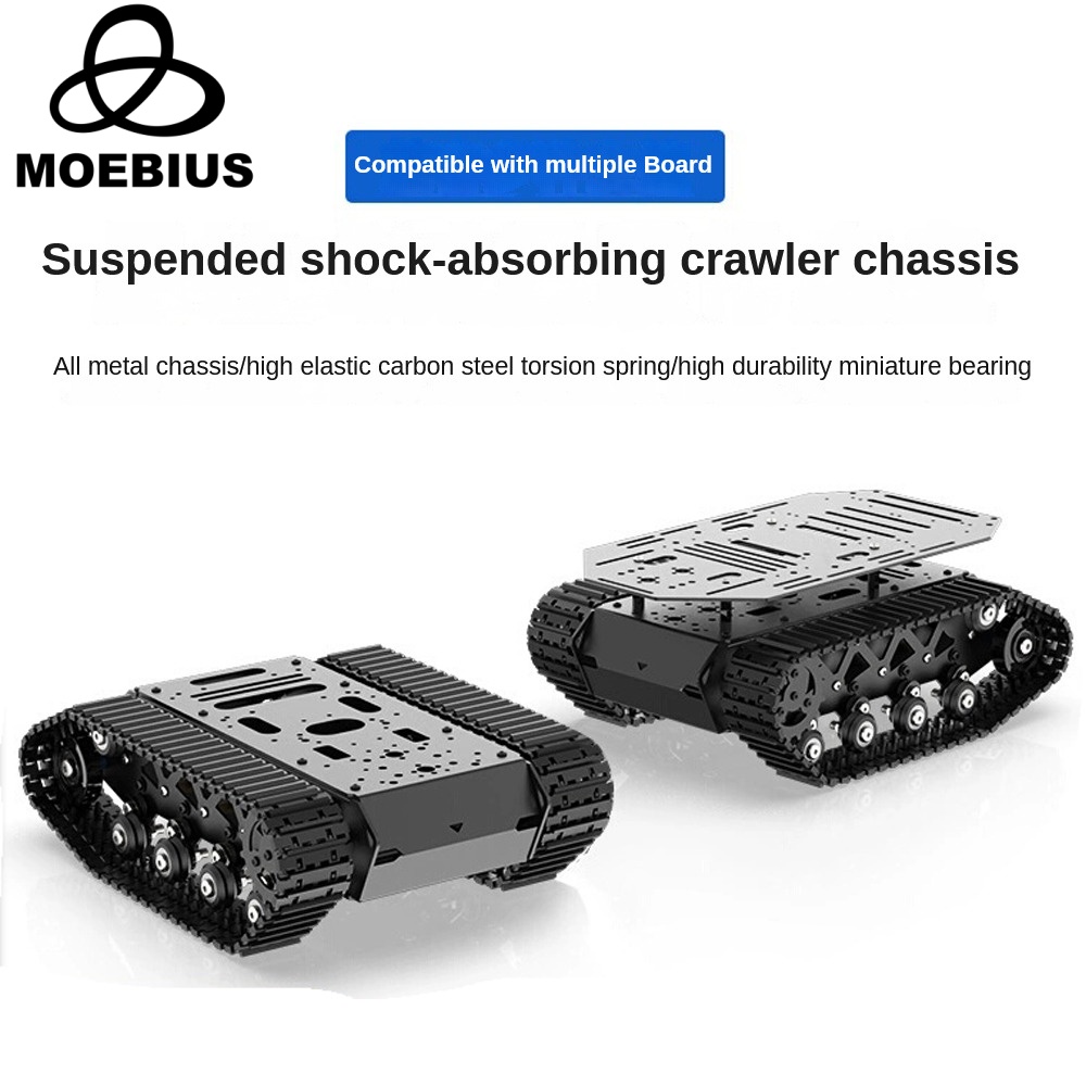Tracked Robot Chassis - Metal Shock Absorption Tank Chassis com