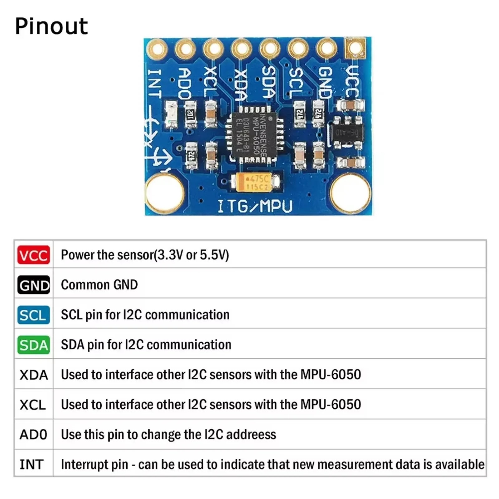 1/5/10pcs GY-521 MPU6050 Senso - Accelerometer Mpu6050 avaliação e preço