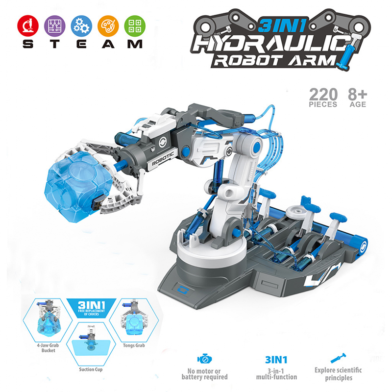 Diy montado braço mecânico hid - Robot Arm Metal avaliação e preço