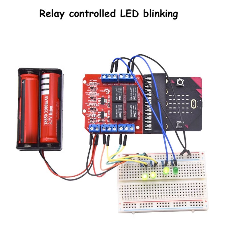 Módulo de Relé de 4 Canais A64 - Microbit avaliação e preço
