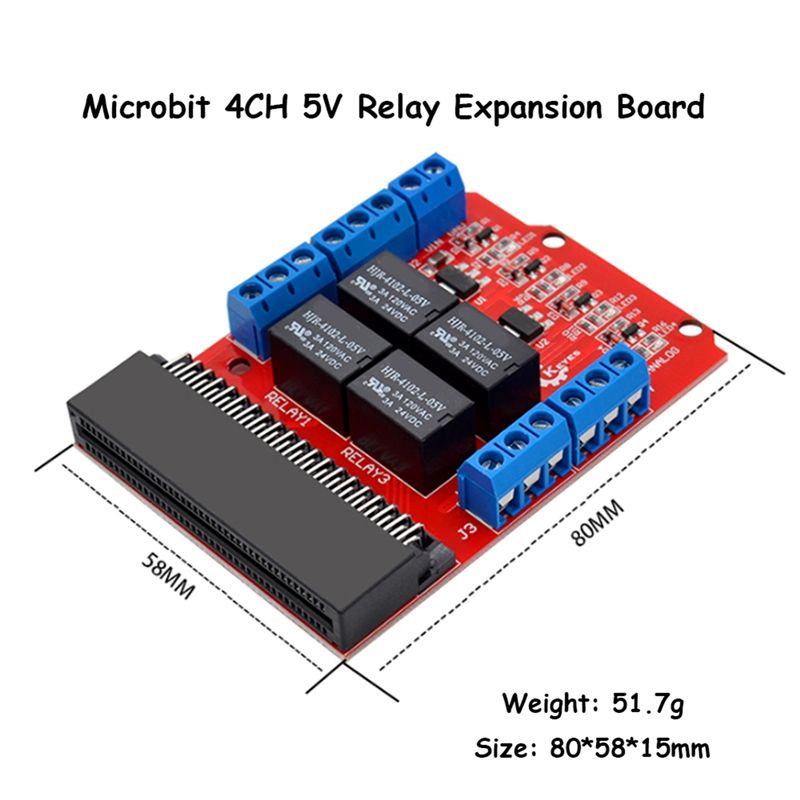 Módulo de Relé de 4 Canais A64 - Microbit avaliação e preço