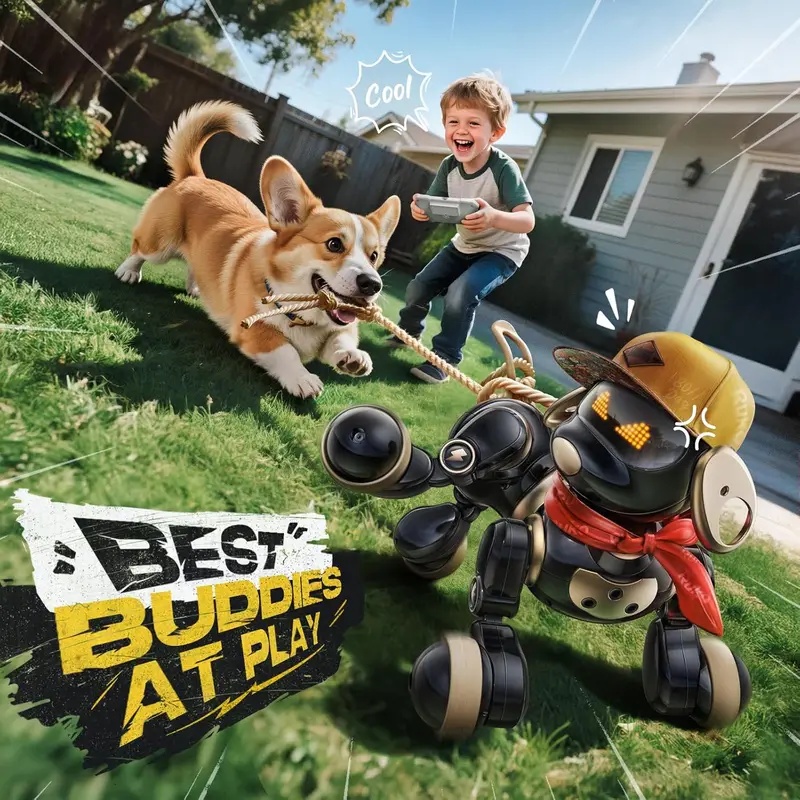 Brinquedo de cachorro robô com - Robot Remote Control avaliação e preço