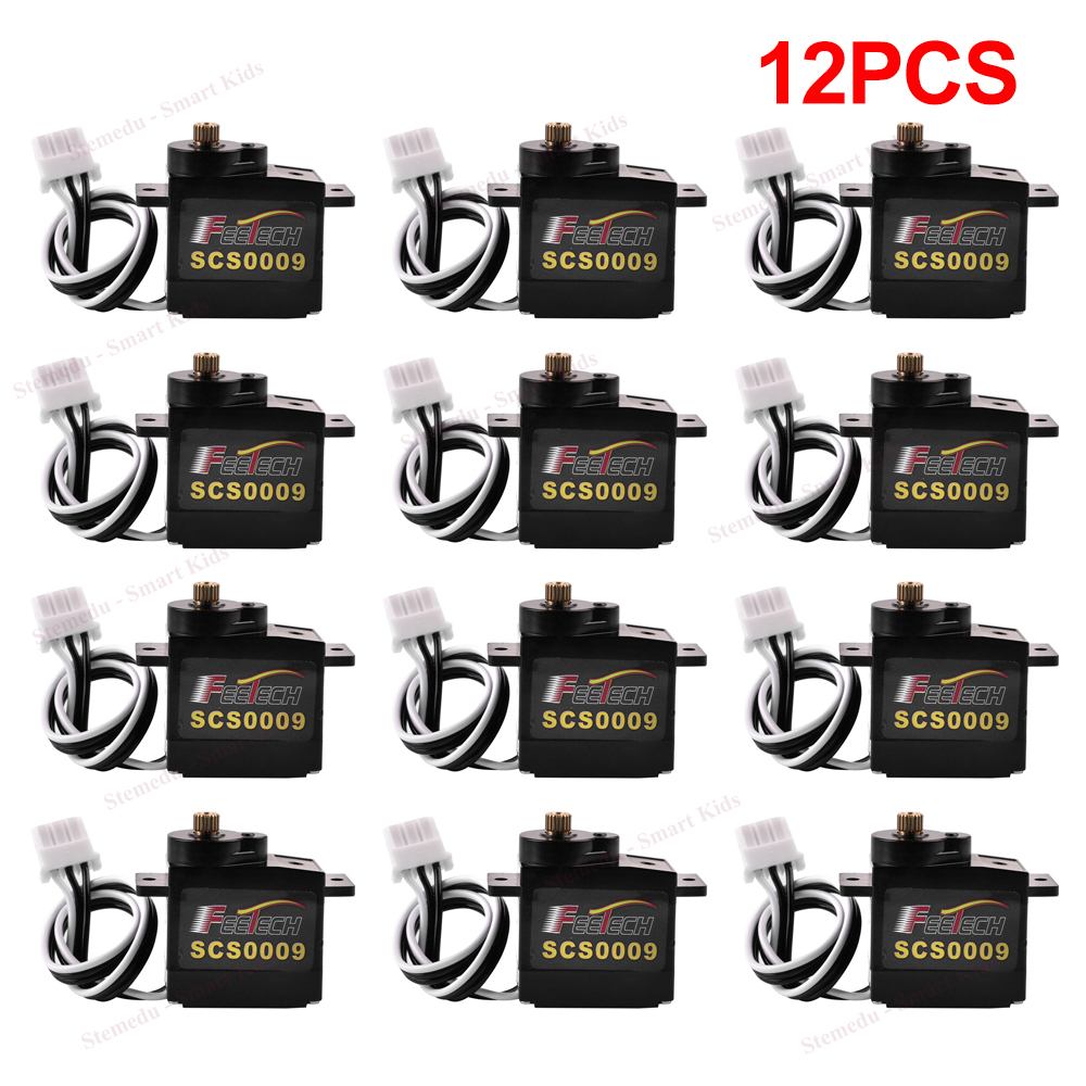12 Peças Feetech 2.3Kg SCS0009 - Micro Servo avaliação e preço